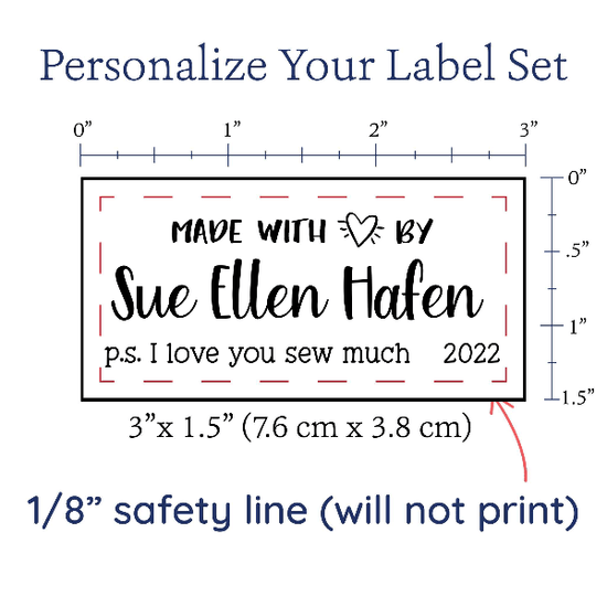 PPLR_HIDDEN_PRODUCT Large Modern Made with Love - Cotton