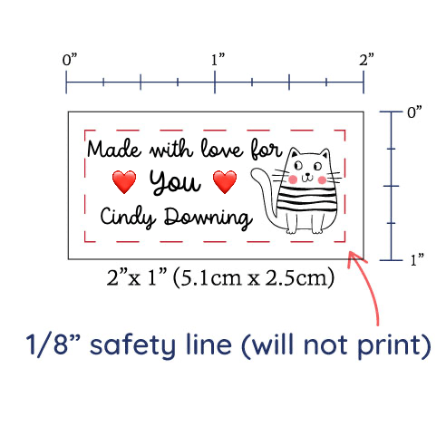 PPLR_HIDDEN_PRODUCT Cute Cat Labels - Cotton