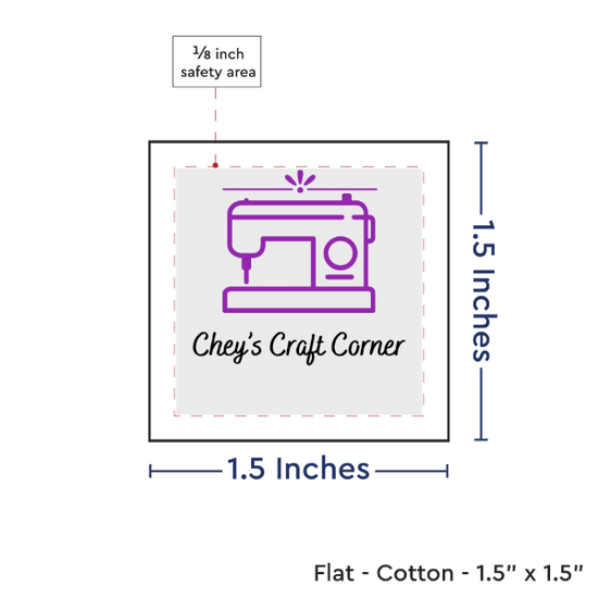 PPLR_HIDDEN_PRODUCT Print your Logo or Image on FLAT Cotton Tags