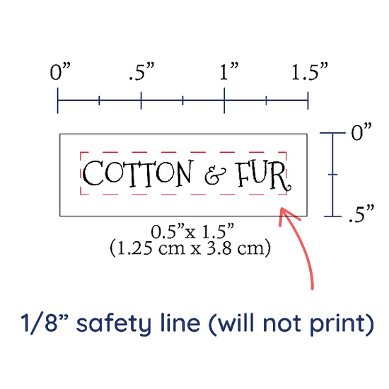 PPLR_HIDDEN_PRODUCT Tiny Text Labels - Cotton