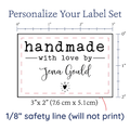 PPLR_HIDDEN_PRODUCT Modern Blanket Label with Heart - Cotton