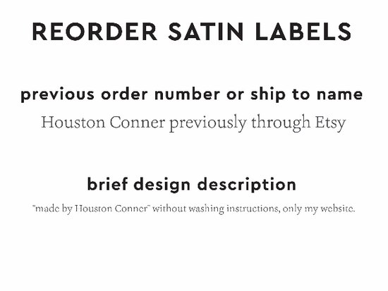 PPLR_HIDDEN_PRODUCT Reorder Previous Label Design - SATIN