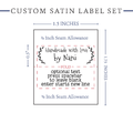 PPLR_HIDDEN_PRODUCT Small Laurel Labels - Satin - 1.5" wide