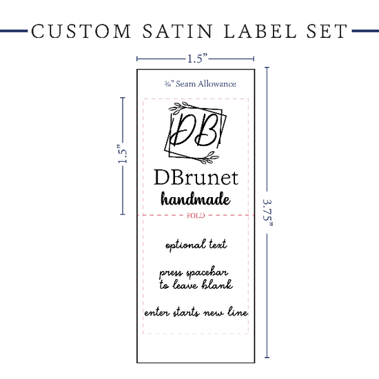 PPLR_HIDDEN_PRODUCT Monogram Satin Labels - Satin - 1.5" wide