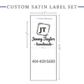 PPLR_HIDDEN_PRODUCT Monogram Satin Labels - Satin - 1.5" wide