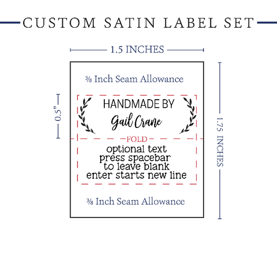 PPLR_HIDDEN_PRODUCT Small Laurel Labels - Satin - 1.5" wide