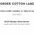 PPLR_HIDDEN_PRODUCT Reorder Previous Label Design - COTTON