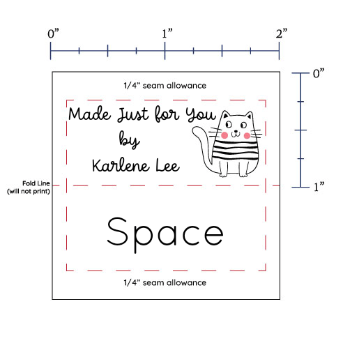 PPLR_HIDDEN_PRODUCT Cute Cat Labels - Cotton