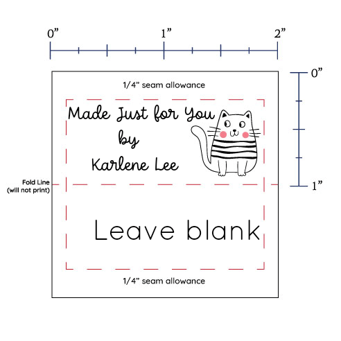PPLR_HIDDEN_PRODUCT Cute Cat Labels - Cotton