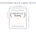PPLR_HIDDEN_PRODUCT Small Laurel Labels - Satin - 1.5" wide