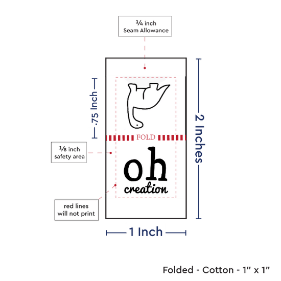 PPLR_HIDDEN_PRODUCT Print Your Logo or Image on FOLDED Cotton Tags