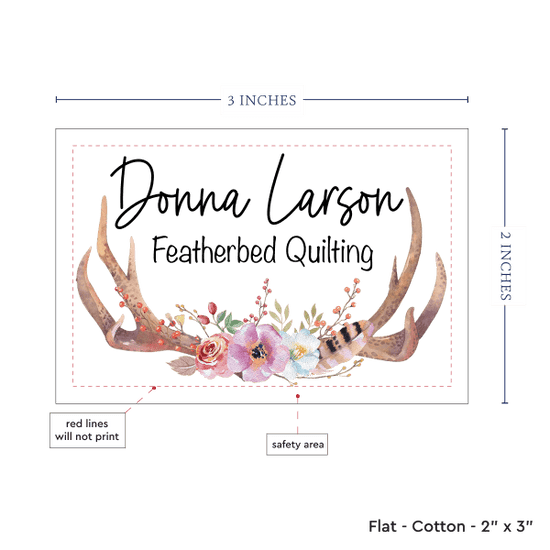 PPLR_HIDDEN_PRODUCT Boho Antlers and Flowers - Cotton