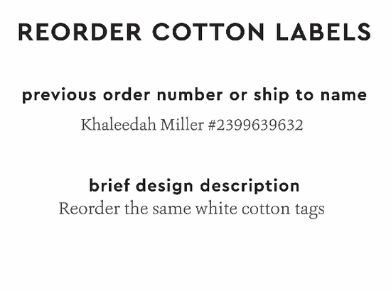 PPLR_HIDDEN_PRODUCT Reorder Previous Label Design - COTTON