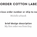 PPLR_HIDDEN_PRODUCT Reorder Previous Label Design - COTTON