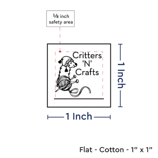PPLR_HIDDEN_PRODUCT Print your Logo or Image on FLAT Cotton Tags
