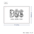 PPLR_HIDDEN_PRODUCT Print your Logo or Image on FLAT Cotton Tags