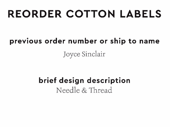 PPLR_HIDDEN_PRODUCT Reorder Previous Label Design - COTTON