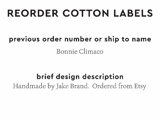 PPLR_HIDDEN_PRODUCT Reorder Previous Label Design - COTTON