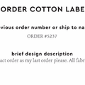 PPLR_HIDDEN_PRODUCT Reorder Previous Label Design - COTTON