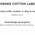 PPLR_HIDDEN_PRODUCT Reorder Previous Label Design - COTTON