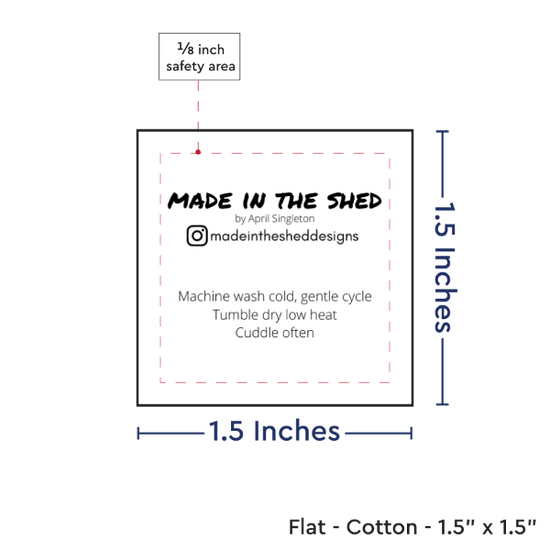 PPLR_HIDDEN_PRODUCT Print your Logo or Image on FLAT Cotton Tags