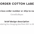 PPLR_HIDDEN_PRODUCT Reorder Previous Label Design - COTTON