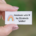 Cotton Rainbow Sewing Tags