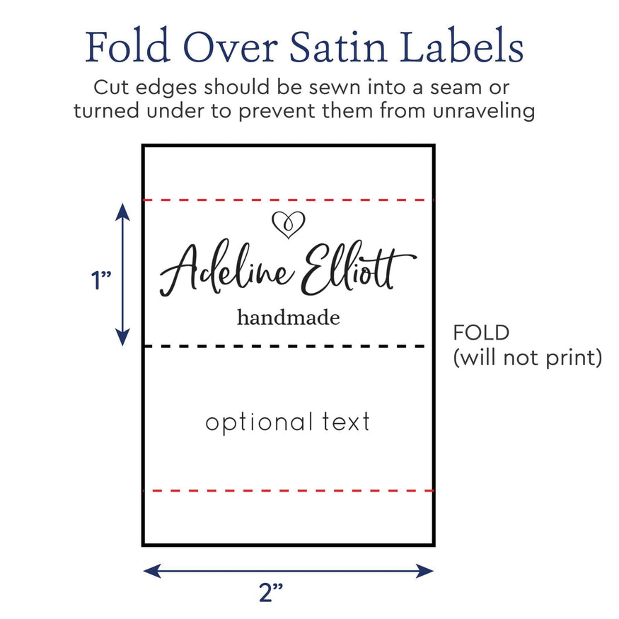 Folded Custom Fabric Labels