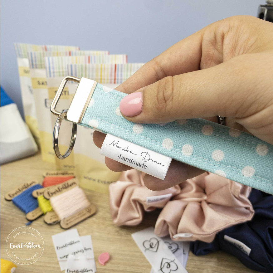 Personalized Sewing Labels for Handmade Items, PU Leather Labels